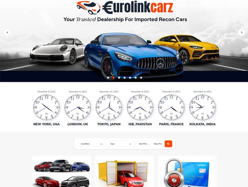 eurolink cars website